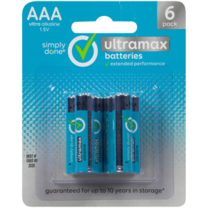Aaa Ultra Alkaline 1.5V Ultramax Batteries