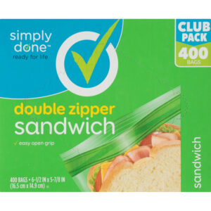 Double Zipper Sandwich Bags