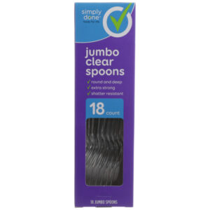 Jumbo Spoons  Clear