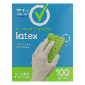 One Size Fits Most Latex Disposable Gloves