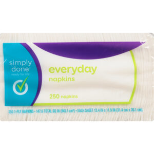 Simply Done 1-Ply Everyday Napkins 250 ea