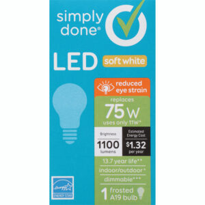Simply Done 11 Watts Soft White Frosted LED Light Bulb 1 ea