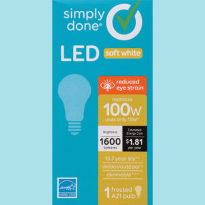 Simply Done 15 Watts Soft White Frosted LED Light Bulb 1 ea