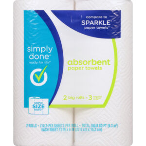 Simply Done 2-Ply Big Rolls Simple Size Select Absorbent Paper Towels 2 ea