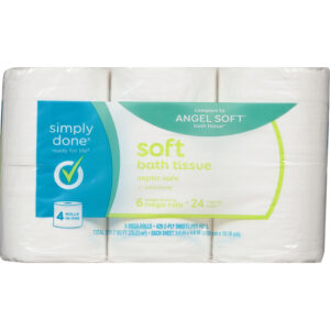 Simply Done 2-Ply Mega Rolls Soft Bath Tissue 6 ea