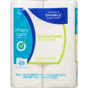 Simply Done Paper Towels, Ultra, Strong & Absorbent, Simple Size