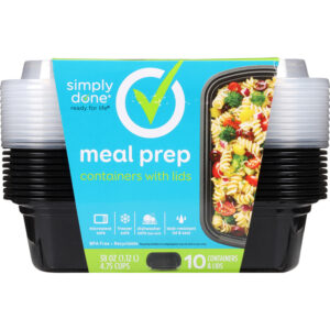 Simply Done 38 Ounce Meal Prep Containers with Lids 10 ea