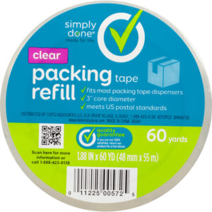 Simply Done 60 Yards Clear Packing Tape Refill 1 ea