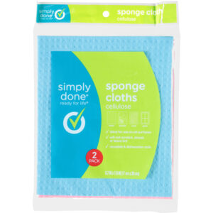 Simply Done Cellulose Sponge Cloths 2 Pack