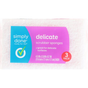 Simply Done Delicate Scrubber Sponges 3 Pack