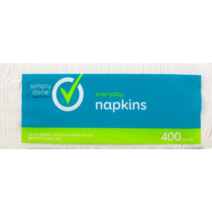 Simply Done Everyday 1-Ply Napkins 400 ea