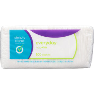 Simply Done Everyday 1-Ply Napkins 500 ea