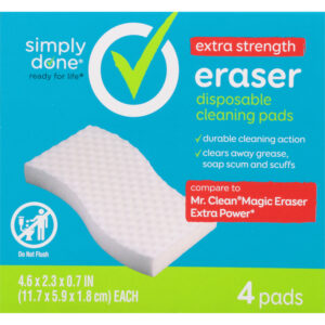 Simply Done Extra Strength Eraser Disposable Cleaning Pads 4 ea