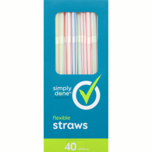 Simply Done Flexible Straws 40 40 ea Box