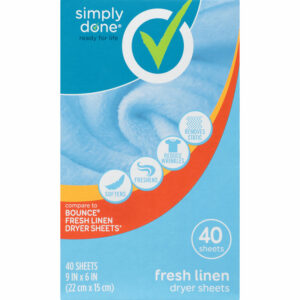 Simply Done Fresh Linen Dryer Sheets 40 ea