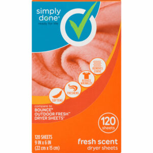 Simply Done Fresh Scent Dryer Sheets 120 ea