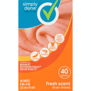 Simply Done Fresh Scent Dryer Sheets 40 40 ea Box