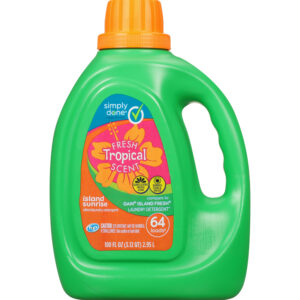 Simply Done Fresh Tropical Scent Laundry Detergent 100 oz Jug