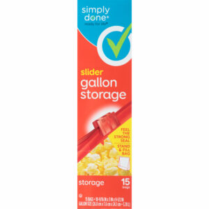 Simply Done Gallon Slider Storage Bags 15 ea