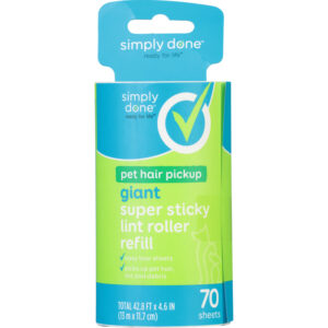 Simply Done Giant Super Sticky Lint Roller Refill 70 sheets ea