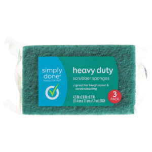 Simply Done Heavy Duty Scrubber Sponges 3 Pack