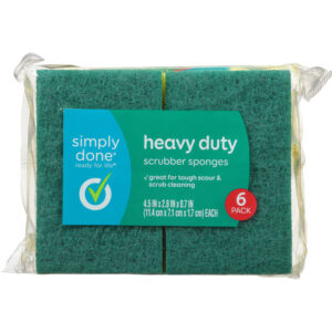 Simply Done Heavy Duty Scrubber Sponges 6 ea