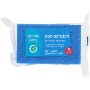 Simply Done Non-Scratch Scrubber Sponges 3 Pack