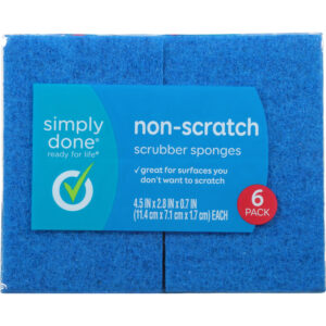 Simply Done Non-Scratch Scrubber Sponges 6 ea