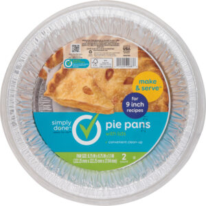 Simply Done Pie Pans with Lids 2 ea