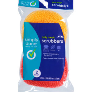 Simply Done Poly Mesh Scrubbers 2 ea