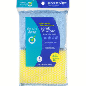 Simply Done Scrub n' Wipe Cleaning Pads 2 Pack