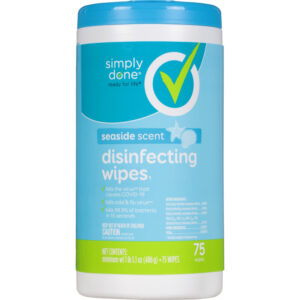 Simply Done Seaside Scent Disinfecting Wipes 75 ea