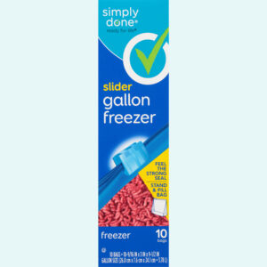 Simply Done Slider Freezer Bags Gallon Size 10 ea