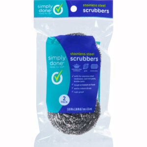 Simply Done Stainless Steel Scrubbers 2 ea