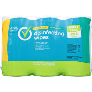 Simply Done Triple Pack Lemon/Fresh Scent Disinfecting Wipes 3 ea