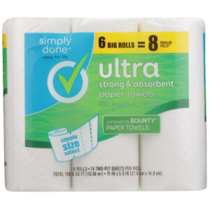 Ultra Strong & Absorbent Paper Towels Big Rolls