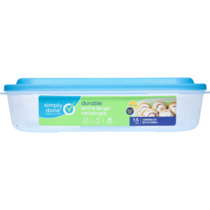 Simply Done 1.5 Gallon Extra Large Rectangle Durable Container & Lid 1 ea