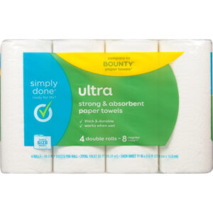 Simply Done 2-Ply Simple Size Select Strong & Absorbent Ultra Paper Towels 4 ea