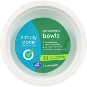 Simply Done 20 Ounce Compostable Bowls 30 ea