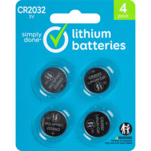 Simply Done 3V Lithium Batteries 4 ea