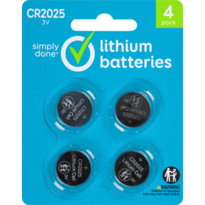 Simply Done 3V Lithium Batteries 4 ea