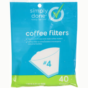 Simply Done No. 4 Coffee Filters 40 ea