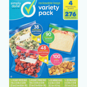 Simply Done Reclosable Bags Variety Pack 4 ea