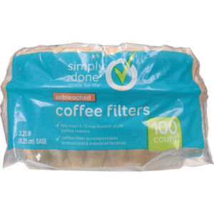 Simply Done Unbleached Coffee Filters 100 ea