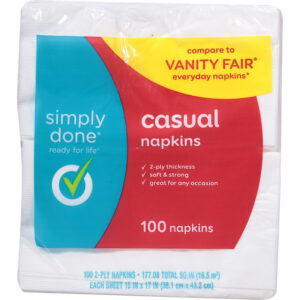 Simply Done 2-Ply Casual Napkins 100 ea