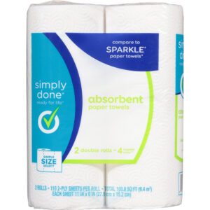 Simply Done 2-Ply Simple Size Select Absorbent Paper Towels 2 ea