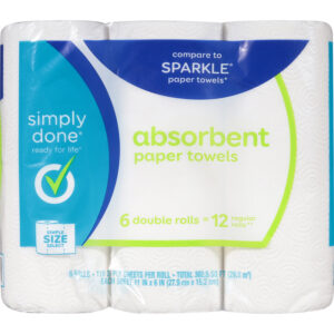 Simply Done 2-Ply Simple Size Select Absorbent Paper Towels 6 ea