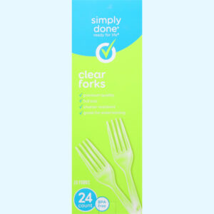 Simply Done Clear Forks 24 ea