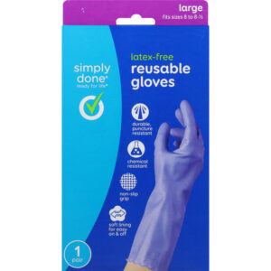 Simply Done Latex-Free Reusable Gloves Large 1 pr