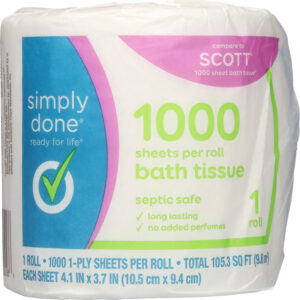 Simply Done 1 Ply Bath Tissue 1 ea